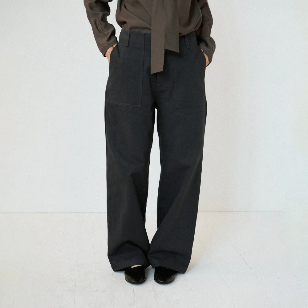RAIL COTTON FATIGUE PANTS (CHARCOAL)
