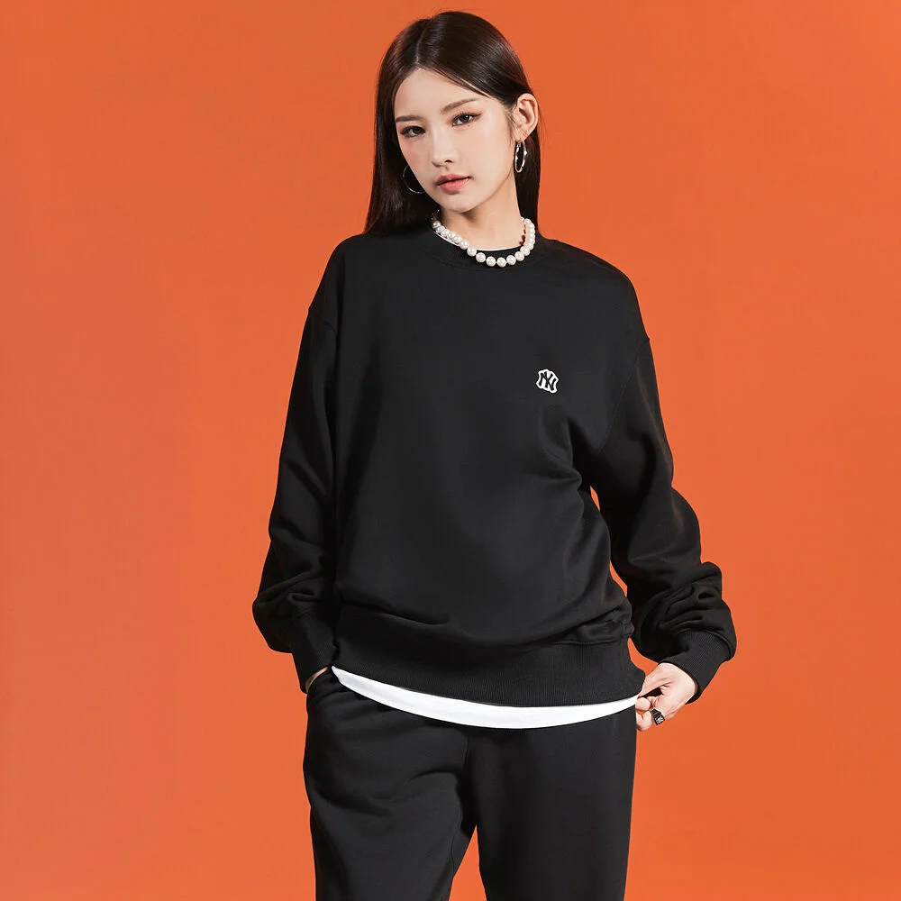 基本款 小標誌 寬鬆版型 衛衣 NY (Black)