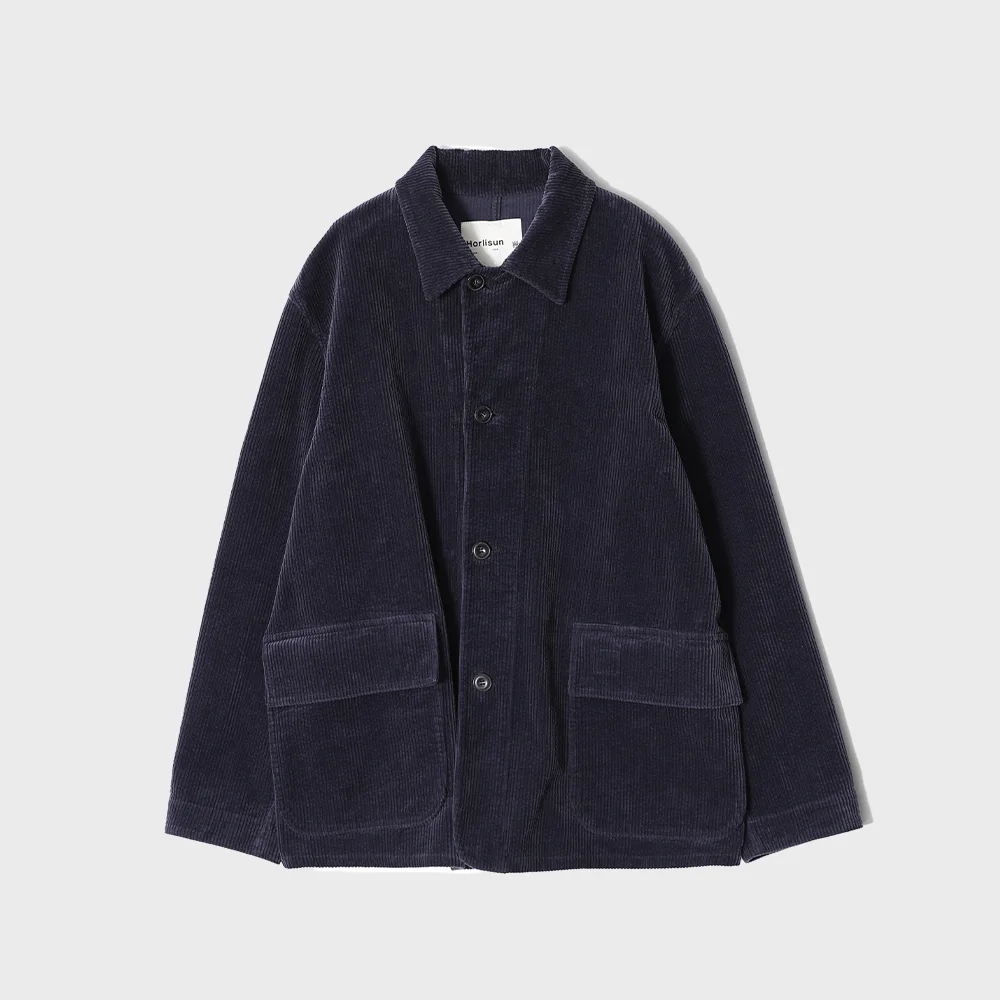 Gardner Corduroy Coverall Jacket Indigo Navy