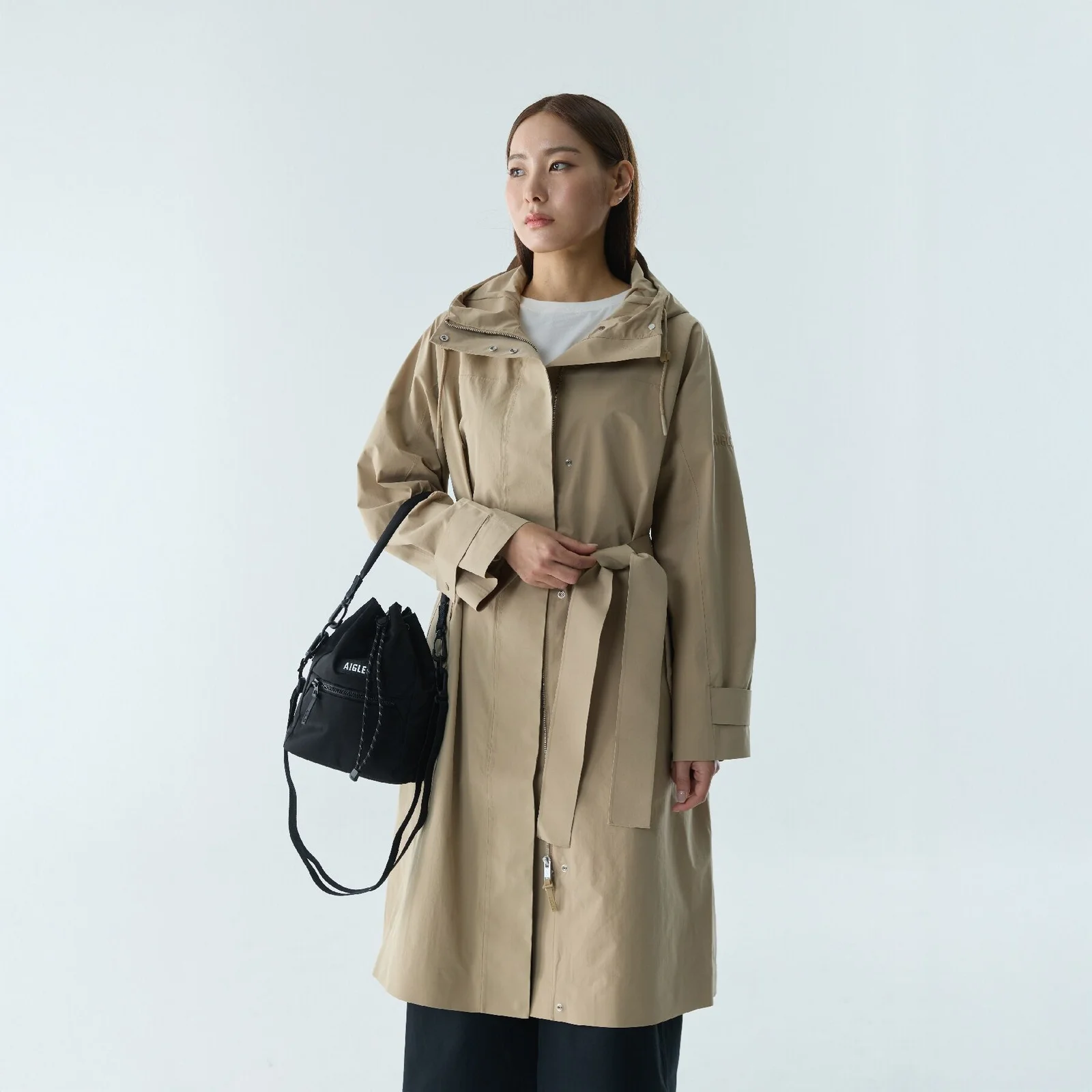 女裝 中筒 風衣 Code MTD AIW25WOUT010OSI
