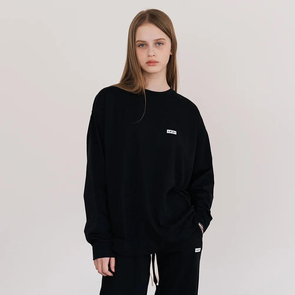 Small Logo Long T-Shirt 黑色