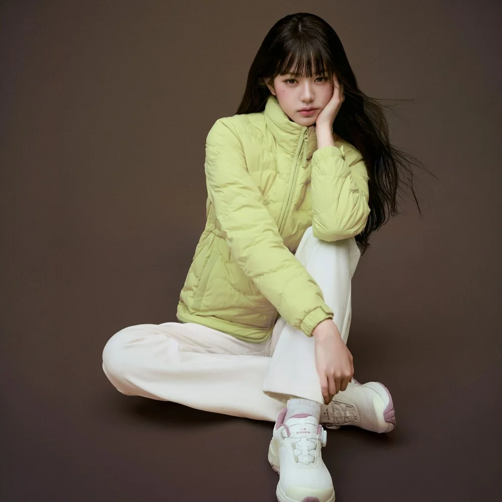 THERMOLOCK (Thermolock) 女裝 修身 混紡 Down 外套_Yellow Green_DWW25552G5