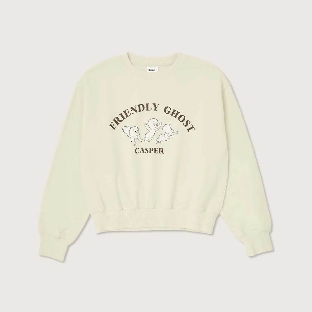 CASPER X PLAC 飛行 Casper 女裝 衛衣 襯衫 米色
