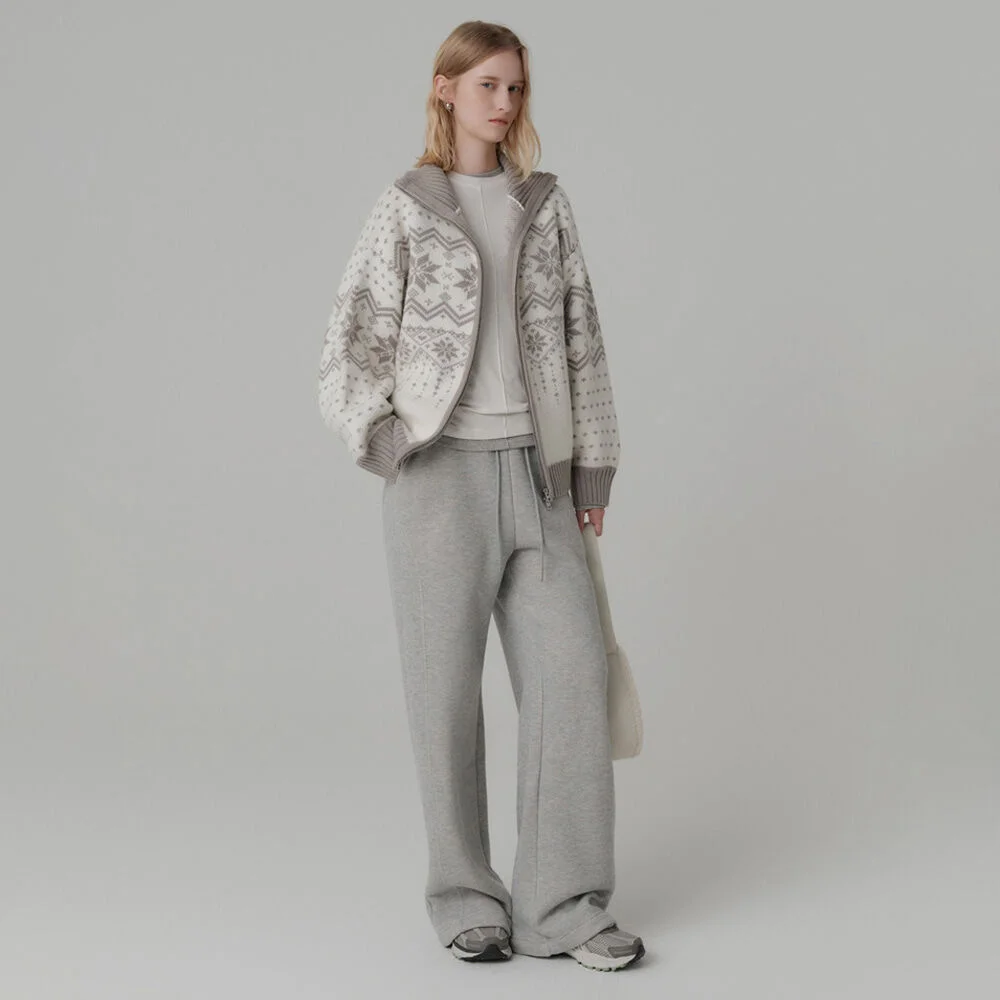 Lavina Cowichan 拉鏈 針織衫_象牙色 / LAVINA COWICHAN ZIP UP KNIT_IVORY