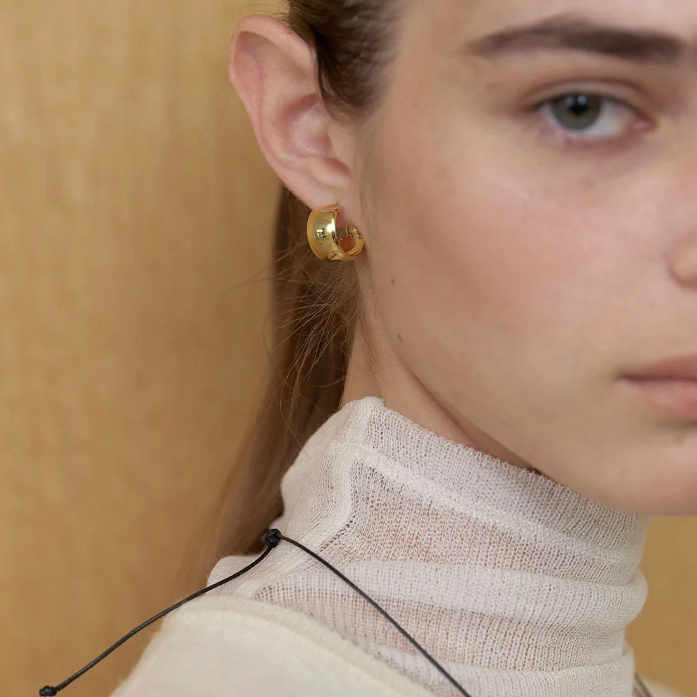 Essential Round Ring Earrings (L253MER060)