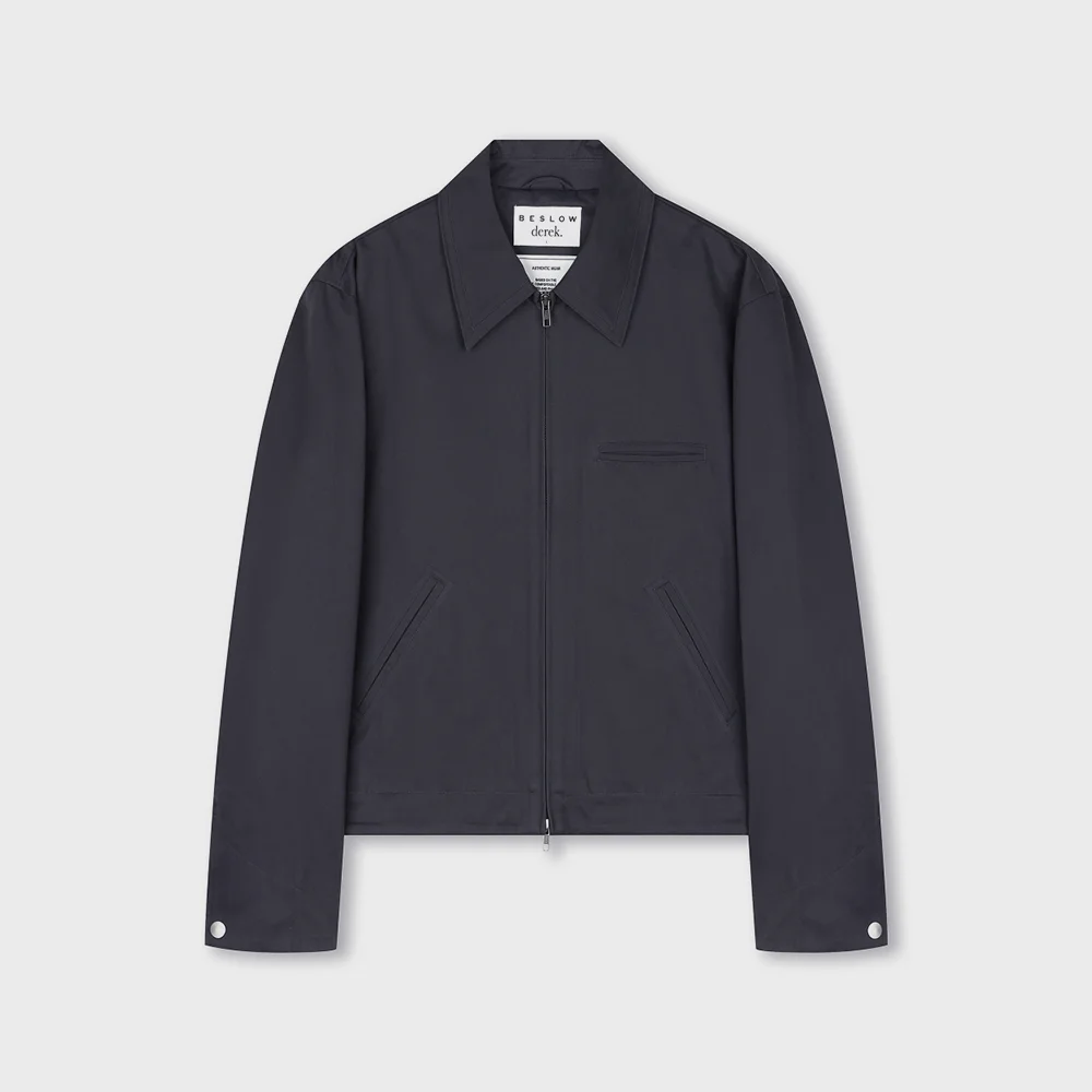 COTTON TWILL WORK JACKET CHARCOAL