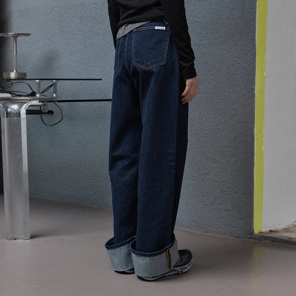 becky loose denim - indigo