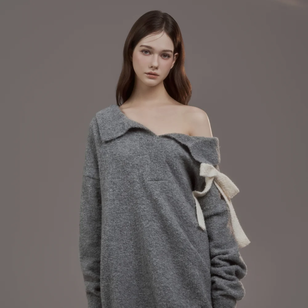 Betty Ribbon Knit - Grey
