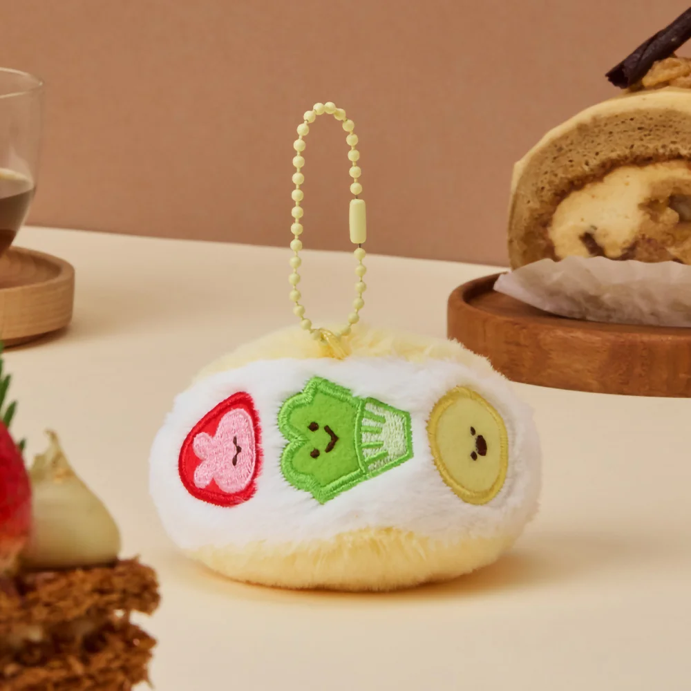 LINE FRIENDS Minini 甜品咖啡廳 玩偶 鑰匙扣 Fruits Sando