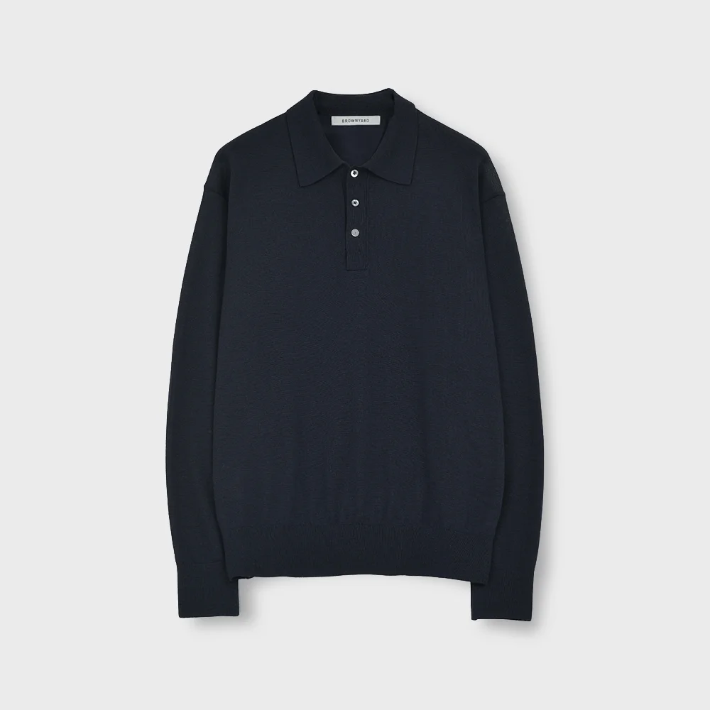 Knit Pique Shirt, Dark Navy