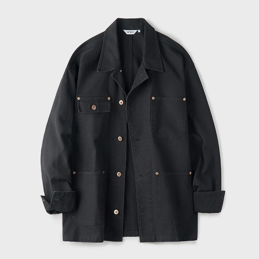 Duck Canvas Chore Jacket Black