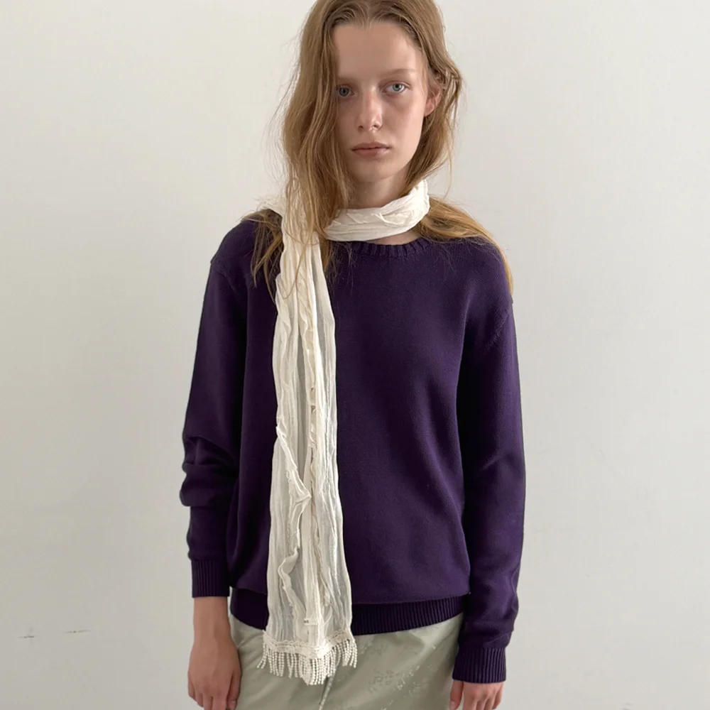 Muse Fringe Scarf (Cream)