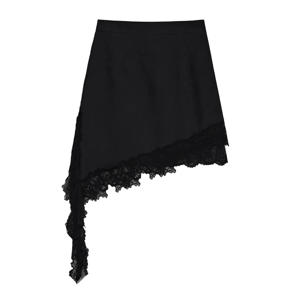 lace skirt (black)