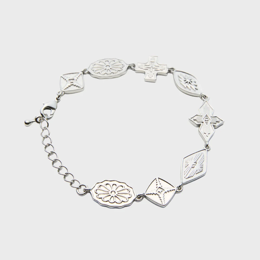 Mix Symbol Bracelet Silver