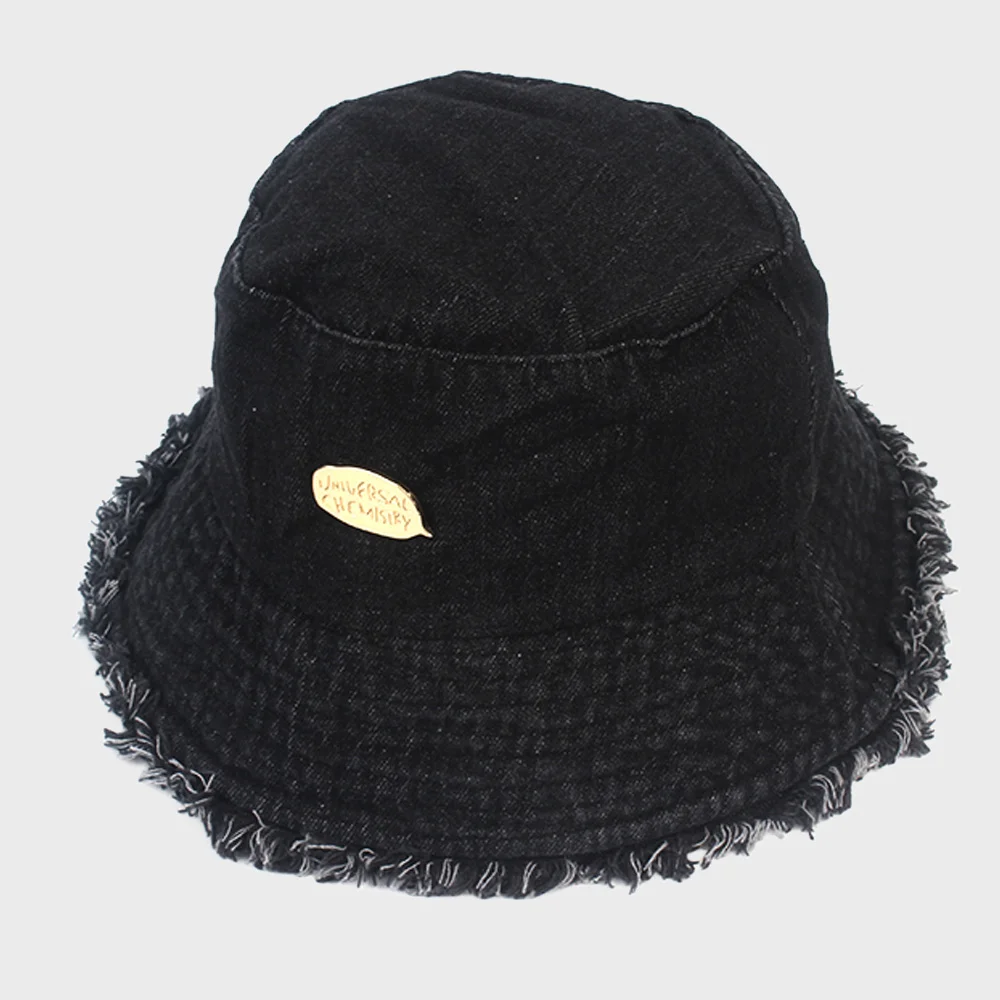 Washing Vintage Black Denim Bucket Hat 漁夫帽