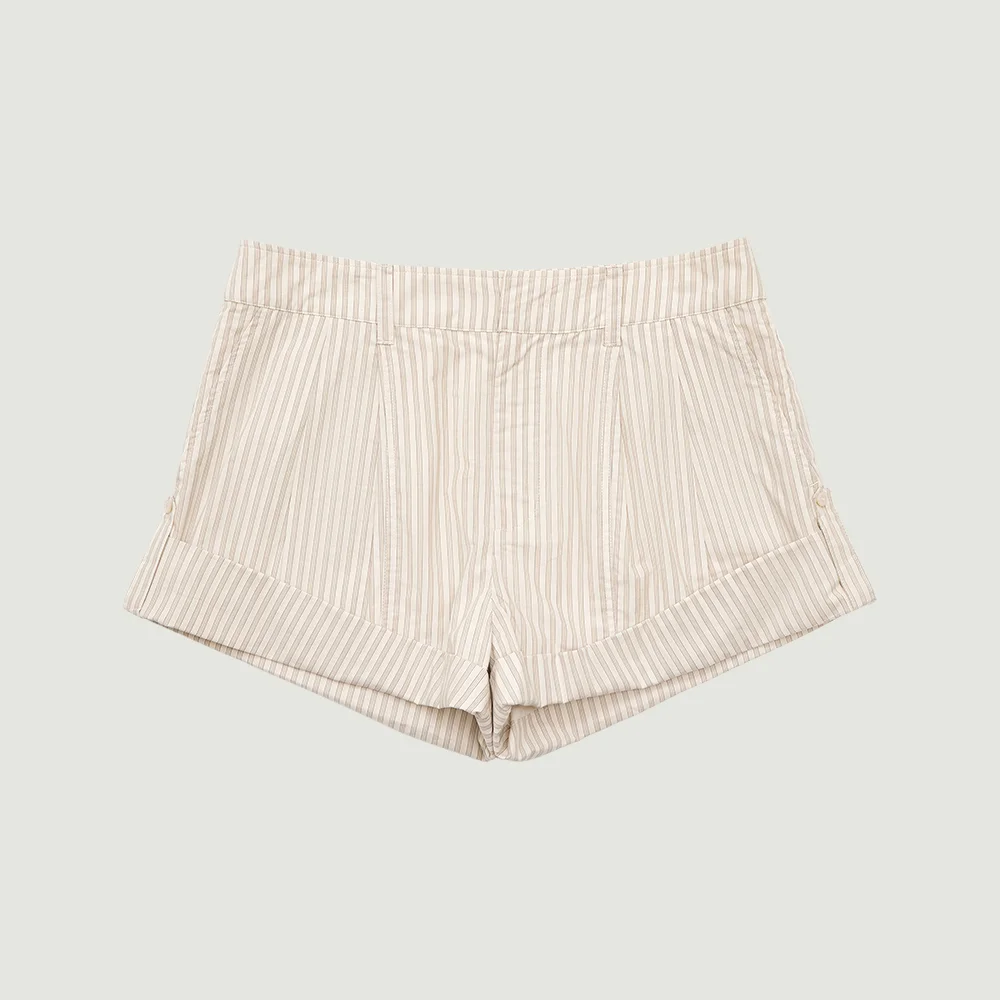 ODE STRIPE SHORTS (CREAM)