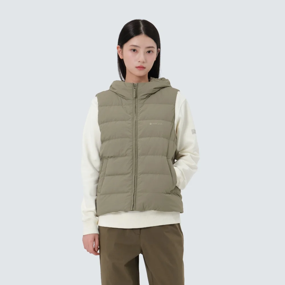Land 女裝 連帽衫 輕量 Down Olive (S25WWGDV63)