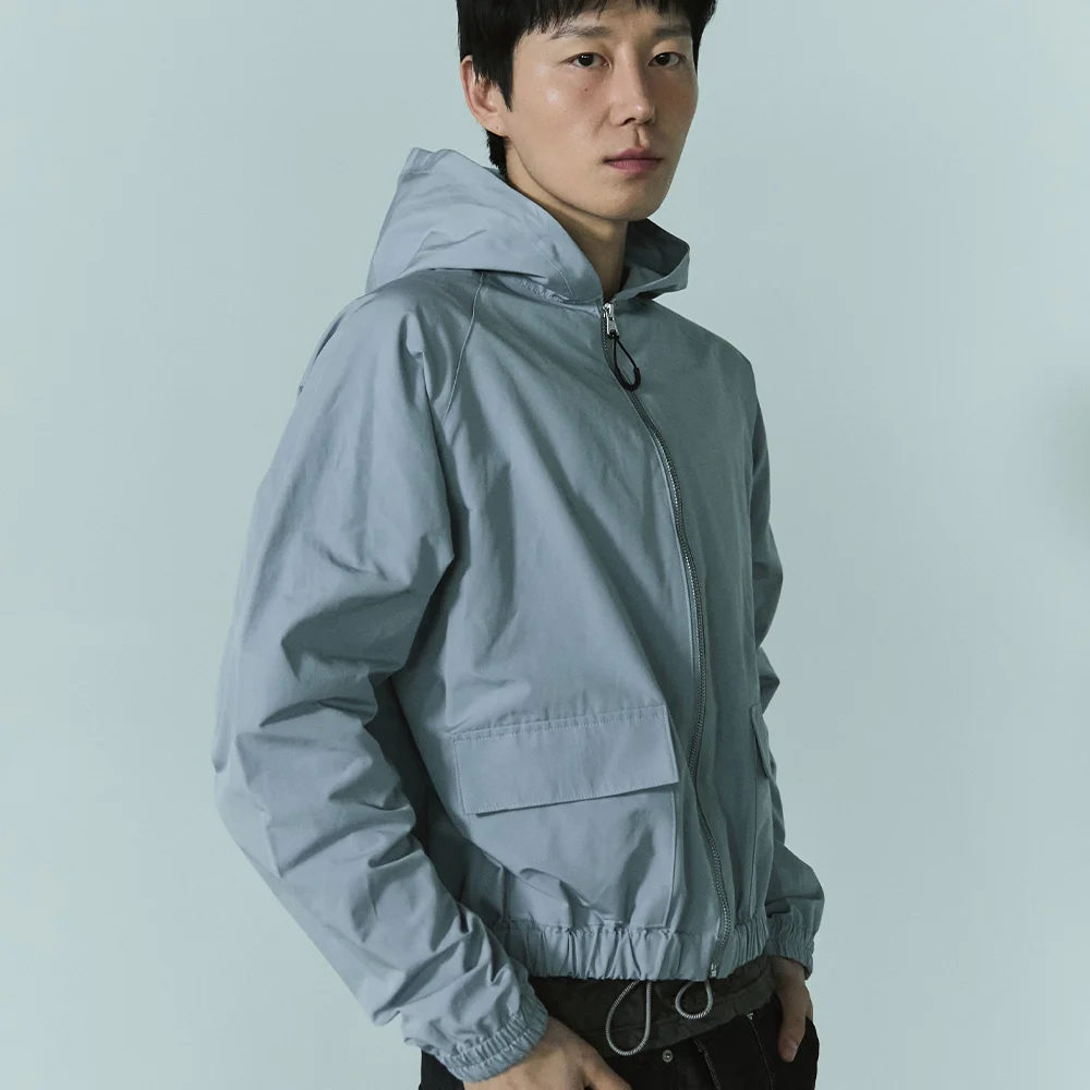 Bluesf city hooded windbreaker