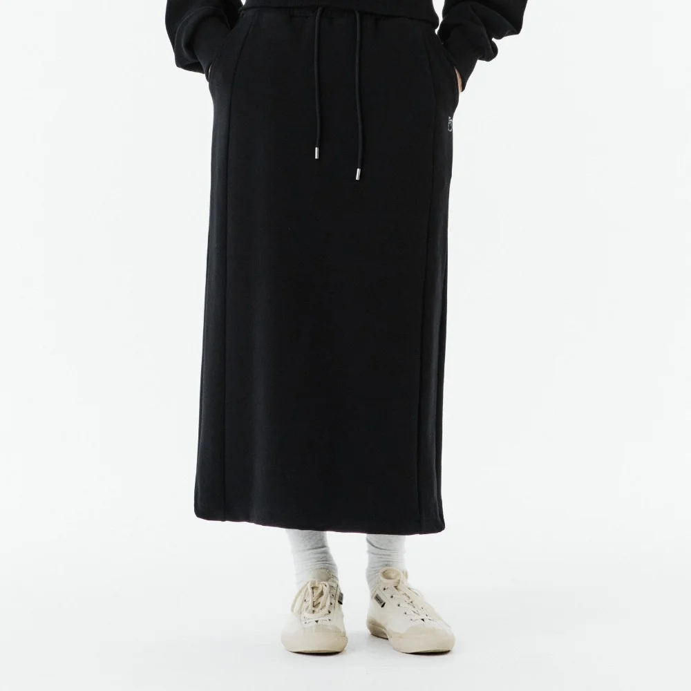 W SWEAT SKIRT - BLACK (P263WSK161)