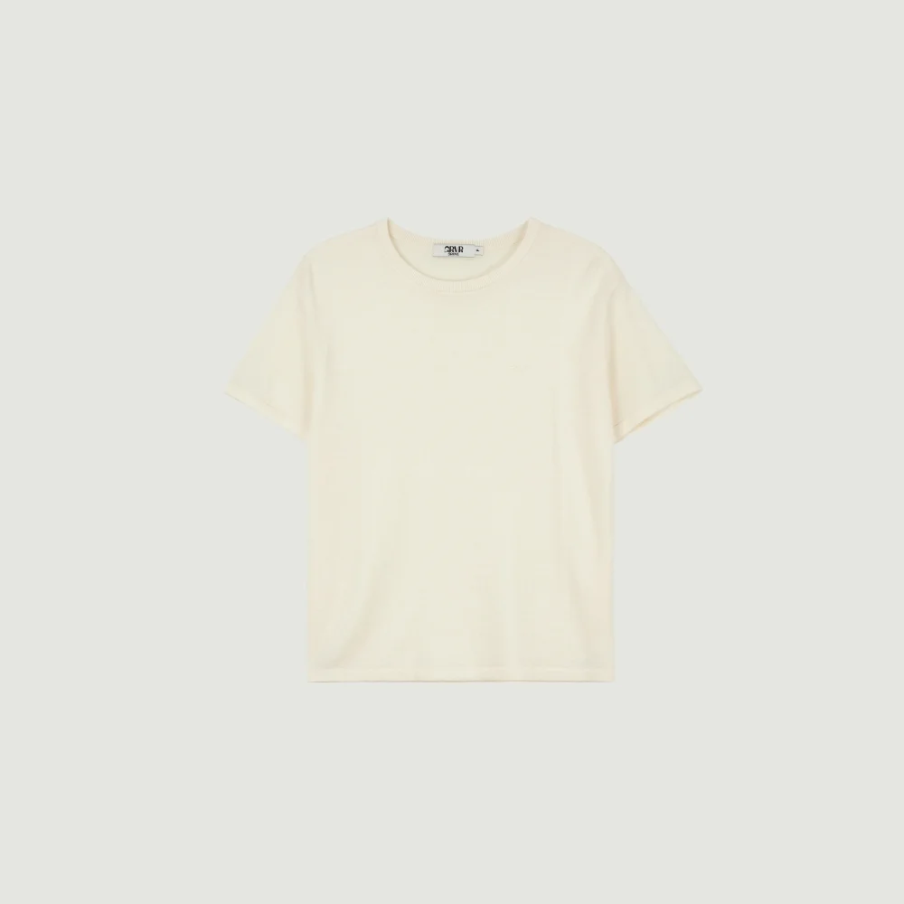 CALEN H/S KNIT (IVORY)