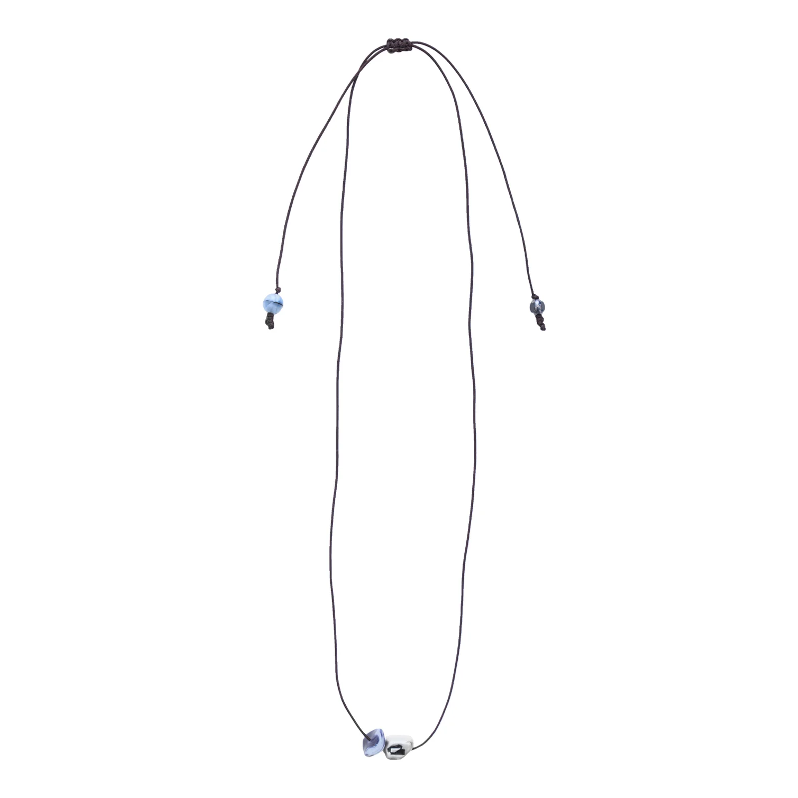 Macrame Necklace Blue