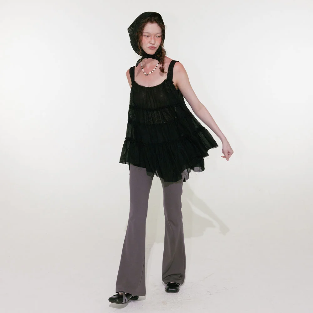 Swan Lace Blouse (Black)