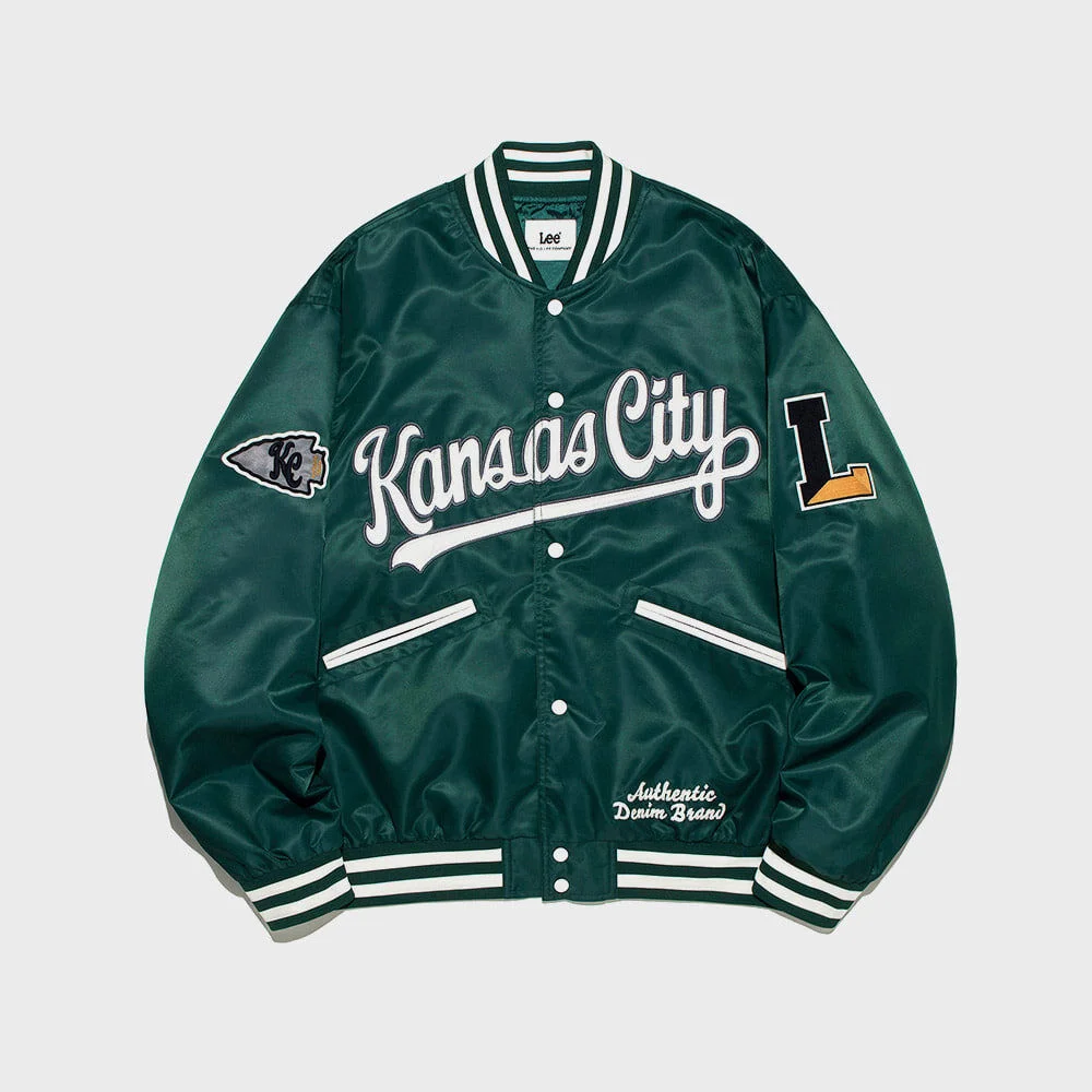 Kansas City 棒球外套 外套 綠色