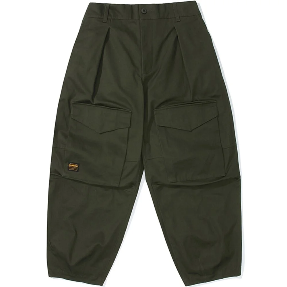 M-LABEL FRONT POCKET BALLOON-FIT PANTS 深卡其色