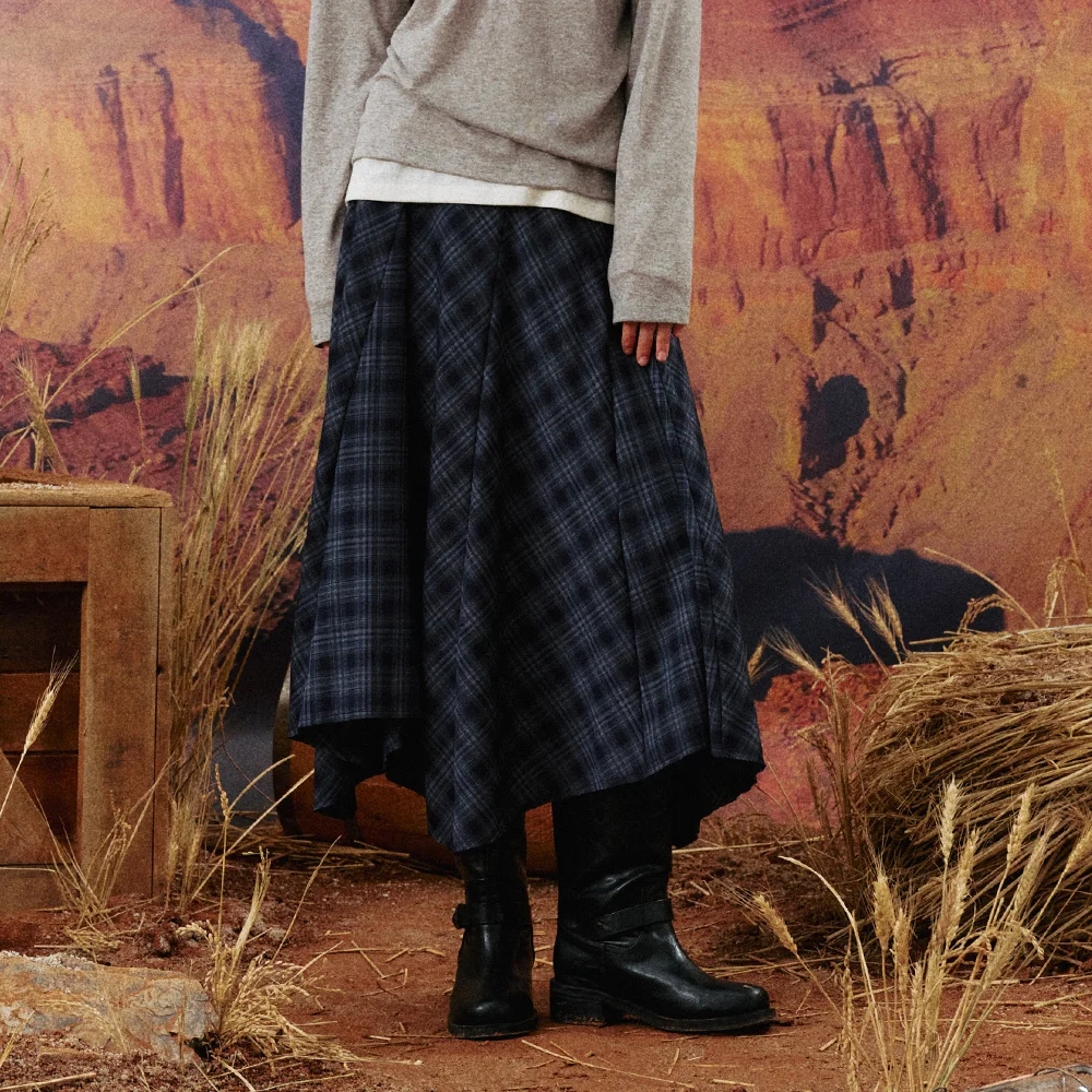 DINDEE FLARE SKIRT_NAVY