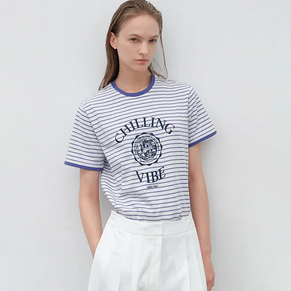 STRIPE VIBE TEE(T-7043)_2Colors