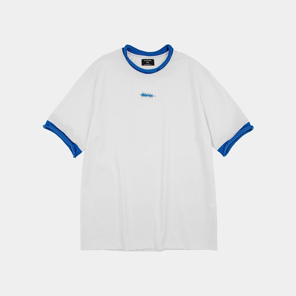 Mariner 圓領 Ringer 短袖T恤 藍色
