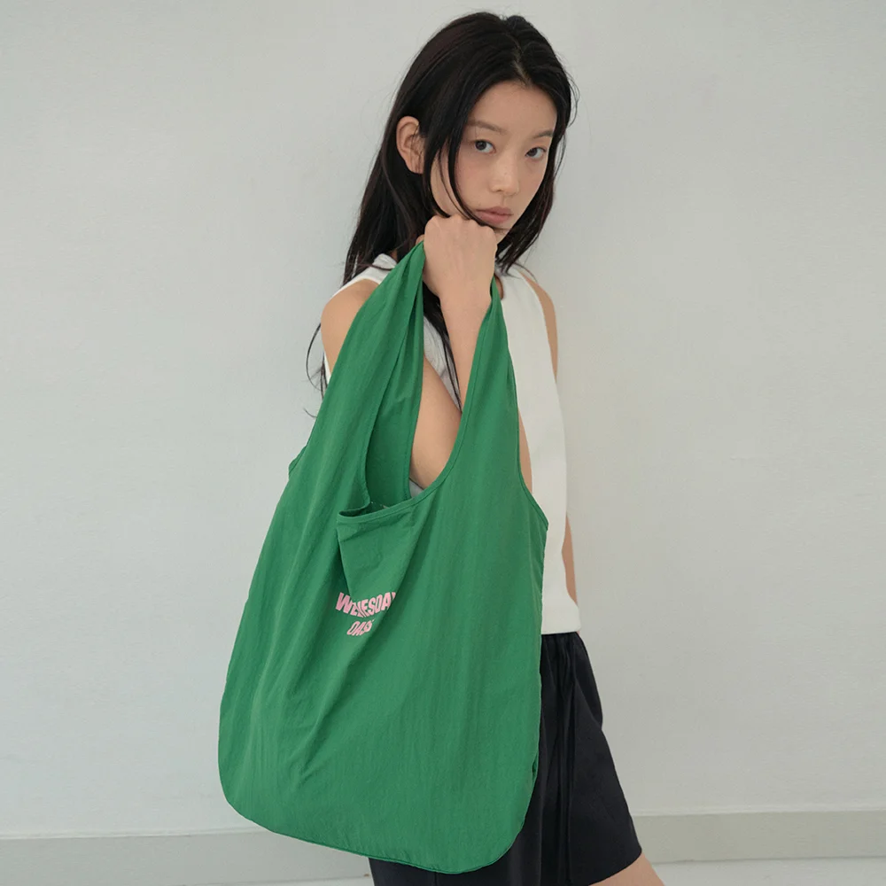 Weekdays Color Nylon Shoulder Bag_GREEN(WB6AC05)