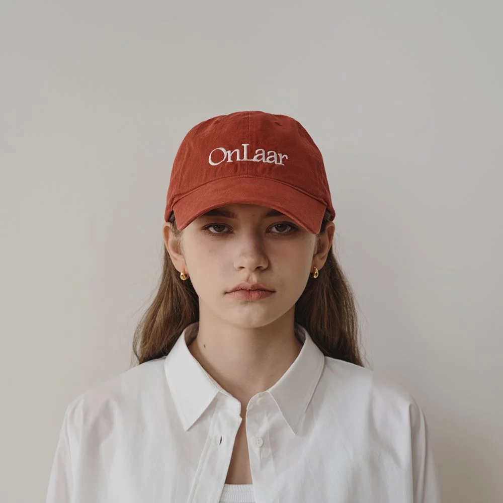 Washed Logo Ball Cap (Red)