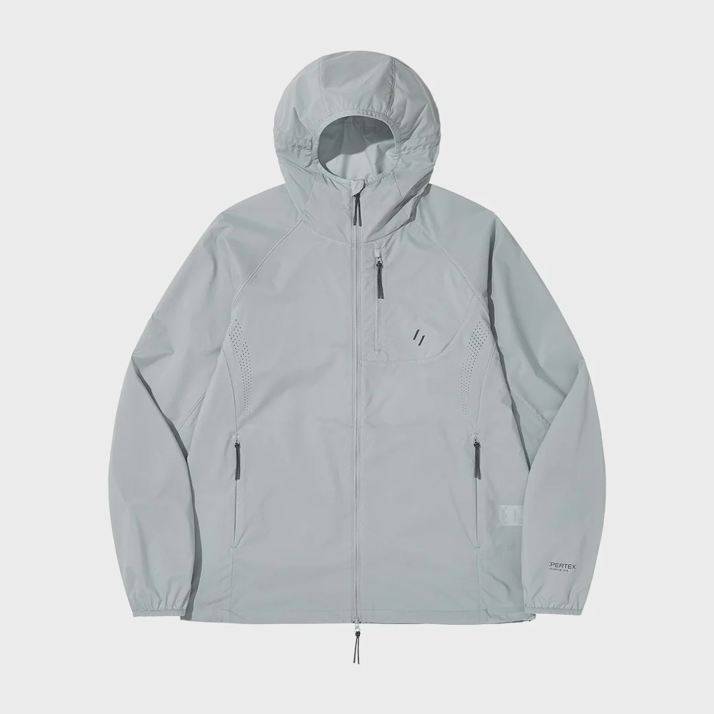 AIRBACK PERTEX LIGHT WINDBREAKER JACKET_LIGHT GRAY