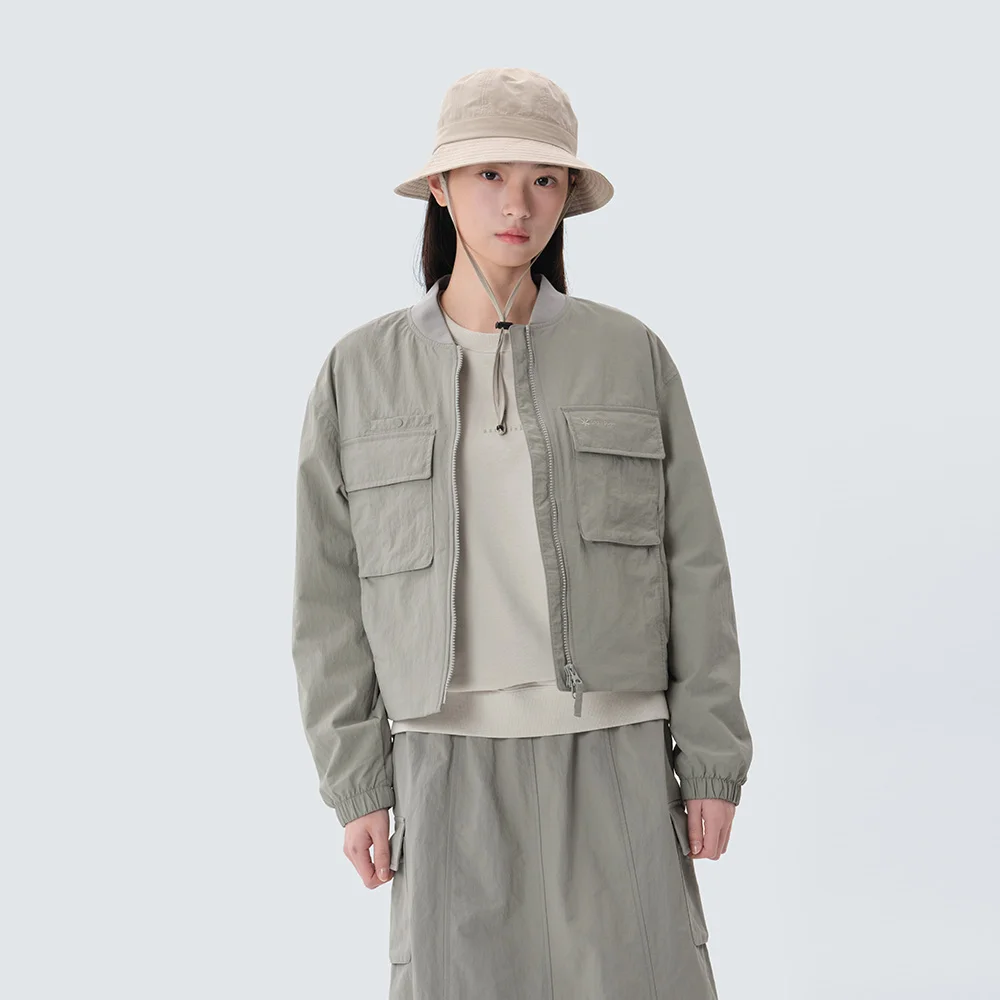 Cample 女裝 飛行員款 外套 Fog Gray (S25SWCWB13)