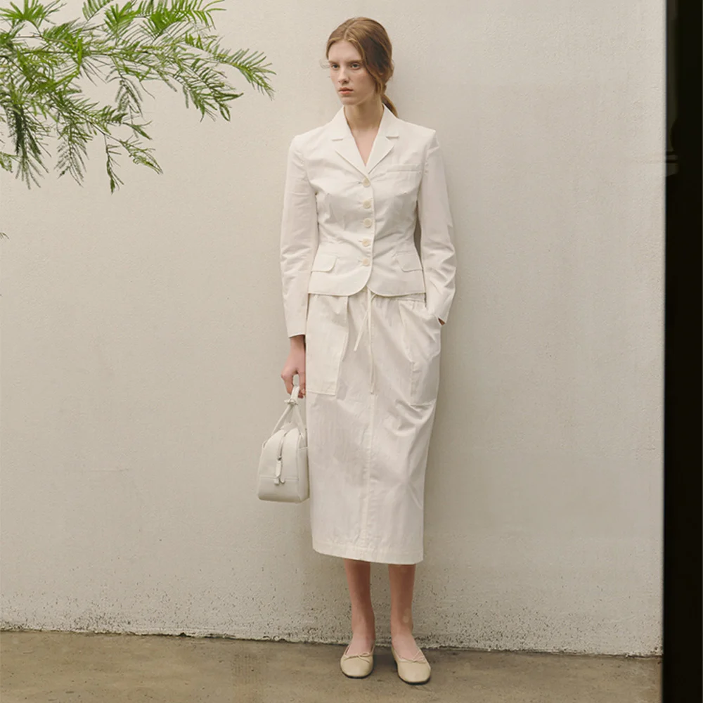 Linnea Cotton Skirt Ecru