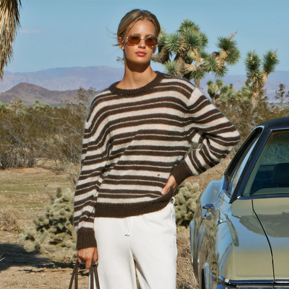 BRUSH STRIPE KNIT (3COLOR)