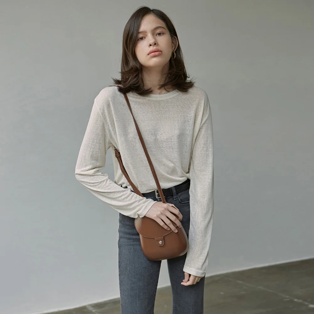 PURE LONG SLEEVE T-SHIRTS_CREAM