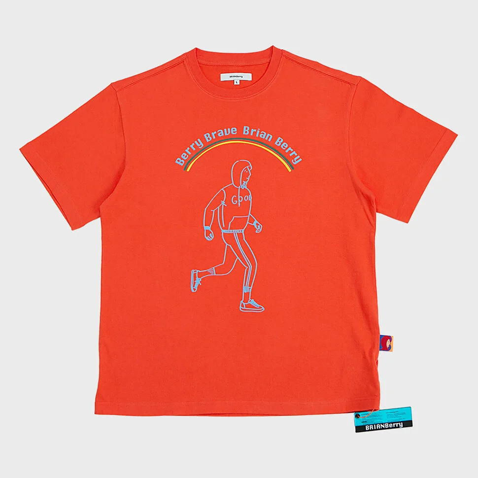 SIGNATURE TEE_B/ORANGE