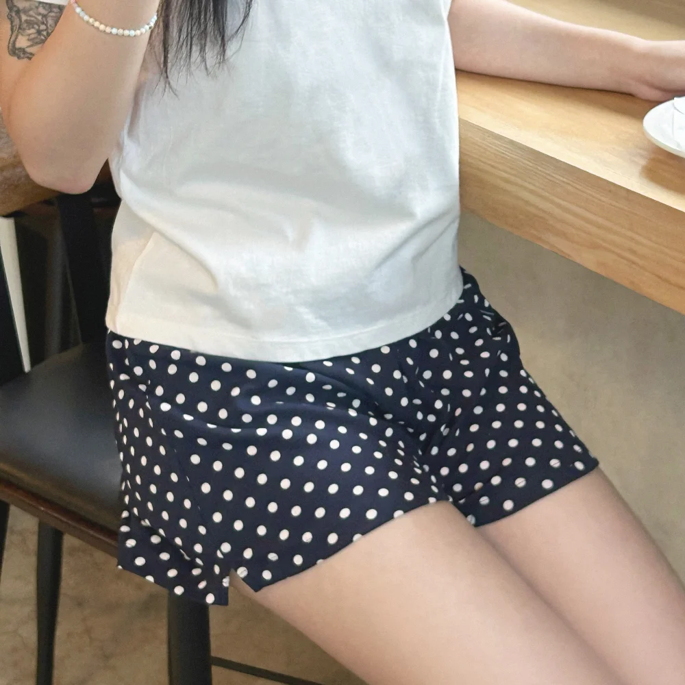 Dotted Banding Pants Navy