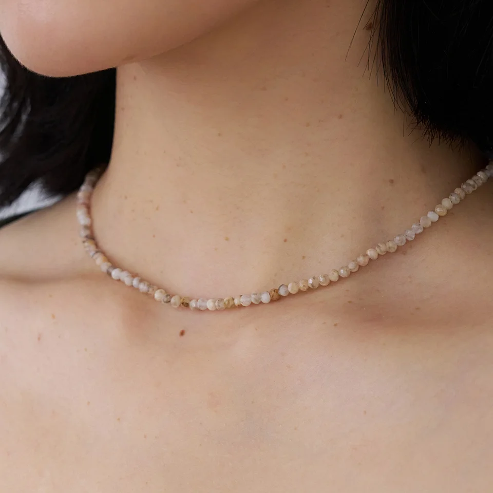 natural stone necklace (2size)