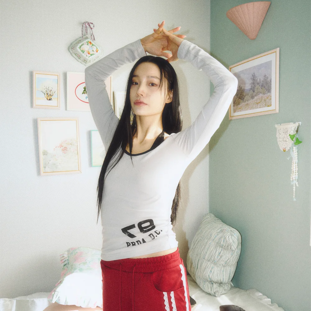 97 PDC LOGO LAYERED LONG SLEEVE GRAY