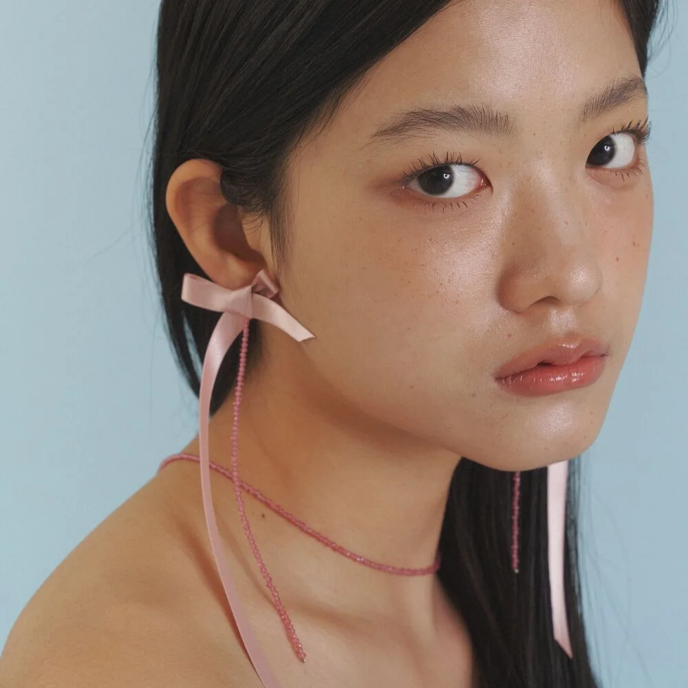 Long Long Love Ribbon Earrings_PK