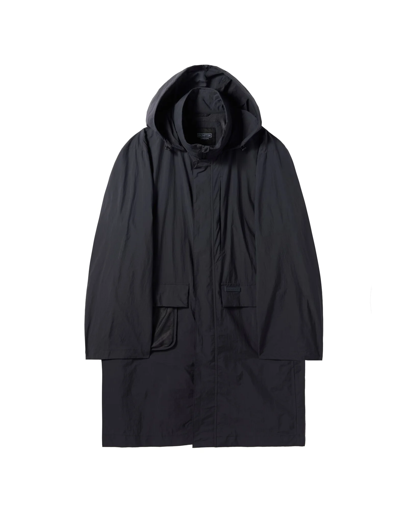 RECYCLE NYLON FIELD COAT - D/GREY (P241UCT103)