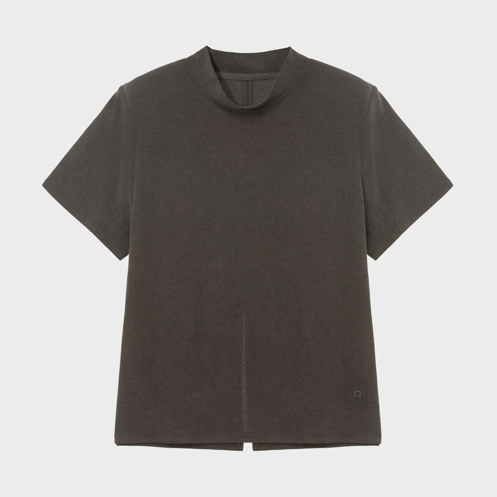 W Pagus 莫代爾 半高領 T恤 Dark Brown