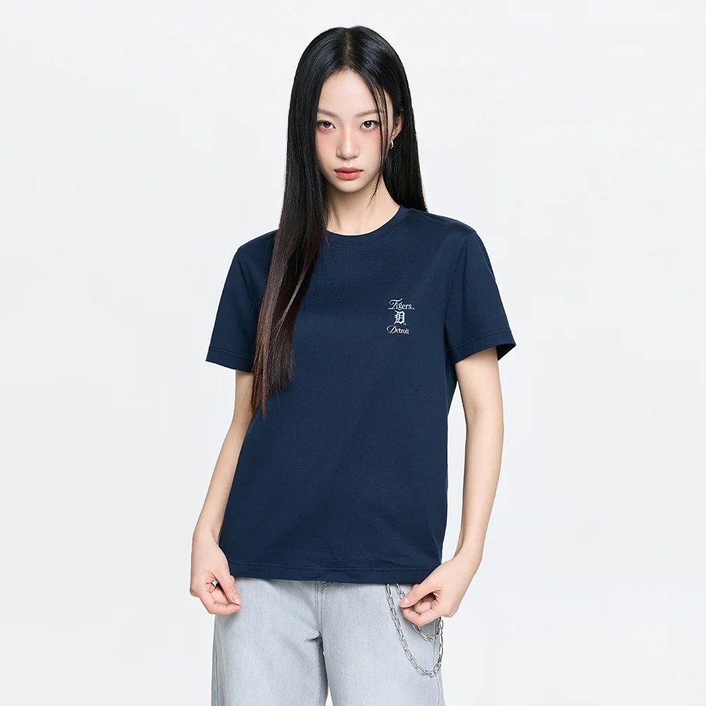 治安官 小字母印花 標誌 標準版型 短袖 T恤 DET (Navy)