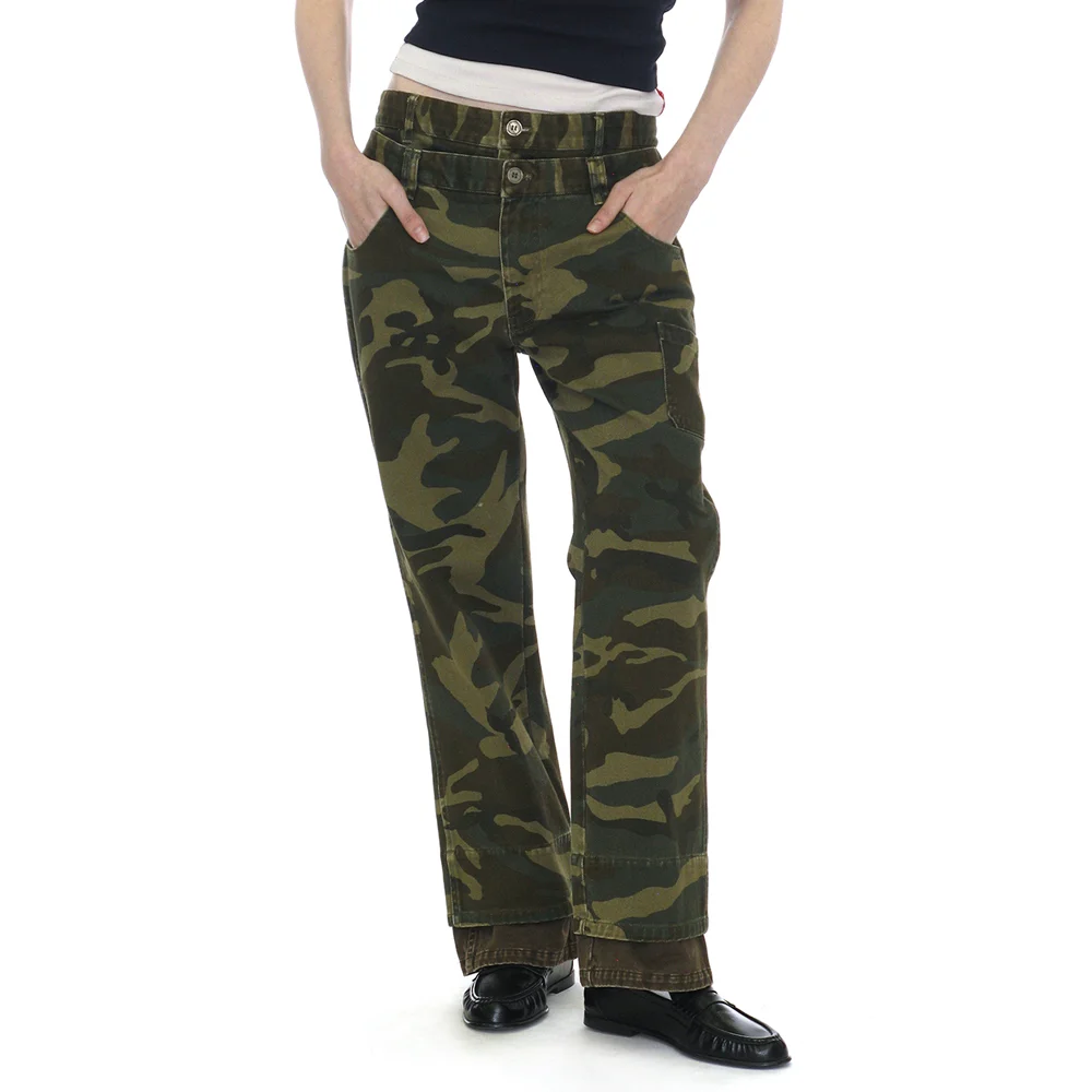 WASHED DOUBLE-LAYER PANTS_CAMOUFLAGE