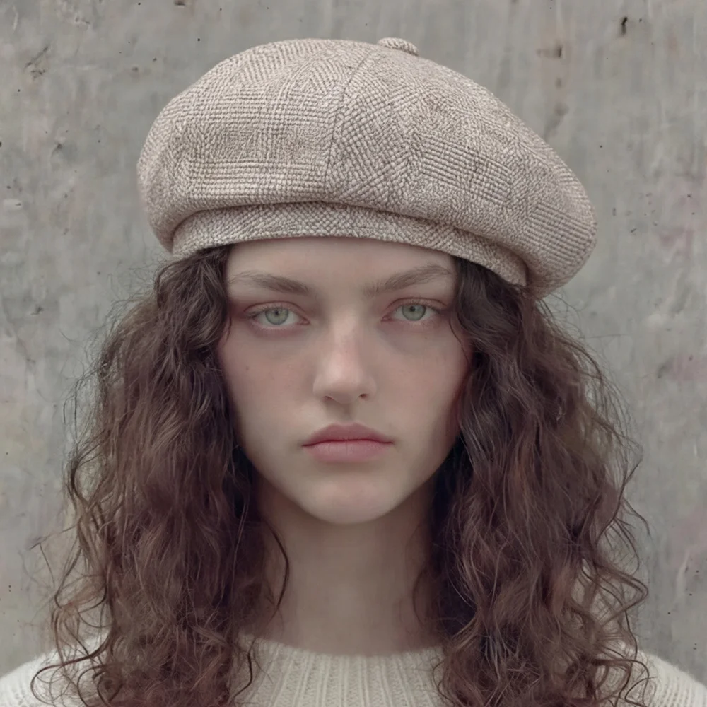 純棉 四季 日常 女裝 報童帽 貝雷帽 BREAD BERET / COTTON HB / BEIGE