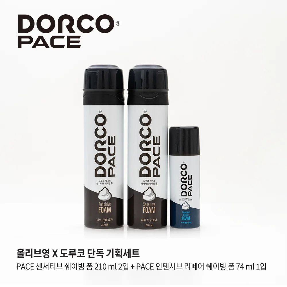 DORCO 敏感 剃鬚泡 210ml 雙件裝(+強效 剃鬚泡 74ml )