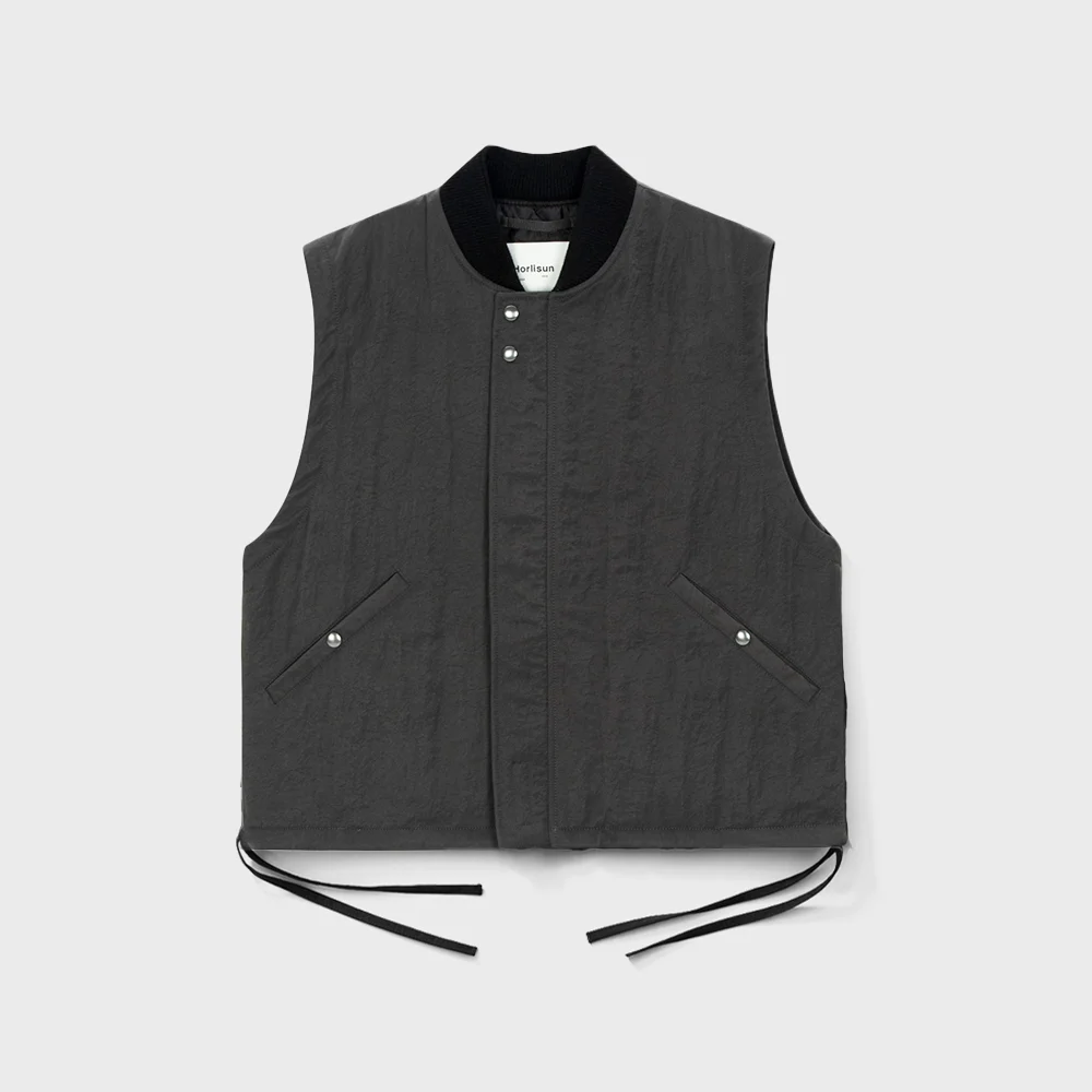 Cooper Crease Nylon Vest Chacoal